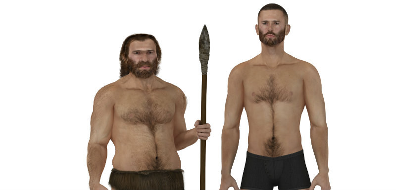 Homme neandertal et Homme moderne