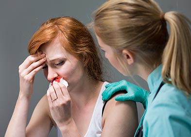 hémophilie : saignements nez