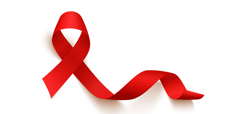 Le ruban rouge, symbole du VIH