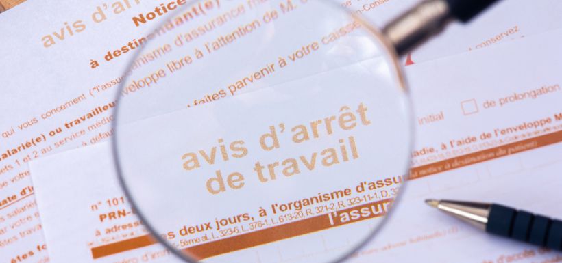 Header article "Un formulaire sécurisé obligatoire dès cet été pour les arrêts de travail"