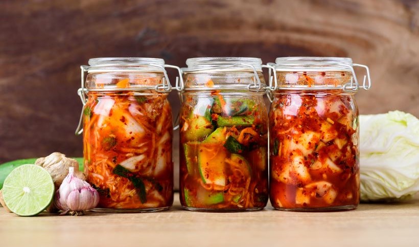 header articles sur kimchi, kiwi, kéfir : probiotiques et vitamince C